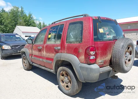 2006 Jeep Liberty Sport из США, поврежденный, VIN 1J4GL48K86W262996